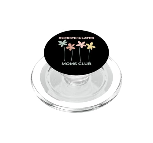PopGrip para MagSafe de Club de mamás sobreestimuladas en color negro satinado