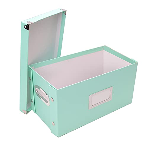 Image of Snap-N-Store Vinyl 45 Record Box, for 45 RPM Vinyl Storage, 8.25 x 7.5 x 14.5 Inches, Mint, SNS02417