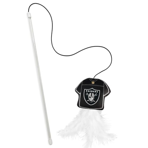 NFL LAS Vegas Raiders Team Jersey Wand CAT NIP�A�L�̂�������W���[�W�[�^�ʂ�����݃e�B�[�U�[�g�C �L�Ǝq�L�p-�V�тƉ^���̂��߂̃C���^���N�e�B�u�ȃy�b�g�ߋ�
