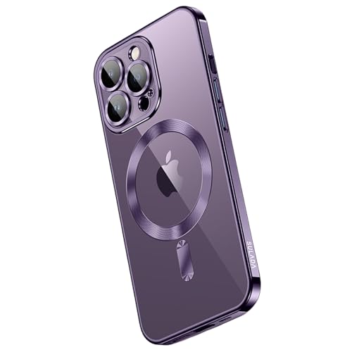 Coque MagSafe iPhone 15 Plus transparente qui ne jaunit pas avec dos PC ultra rigide
