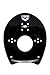 Arena Elite Hand Paddle, Black/Silver, Medium