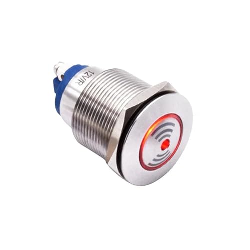 Zumbador LED rojo para alertas acústicas en cuadros eléctricos de 22mm