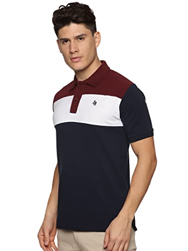 Image of ADRO Men's 100% Cotton Regular Fit Polo T-Shirt