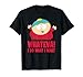 South Park Cartman Classic Fit T-Shirt - Black Crew Neck, Short Sleeve, Casual