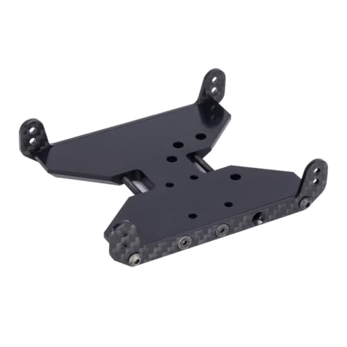 Carbon Fiber & Delrin Chassis Skid Plate Transmission Plate for 1/10 RC Crawler Axial Capra...