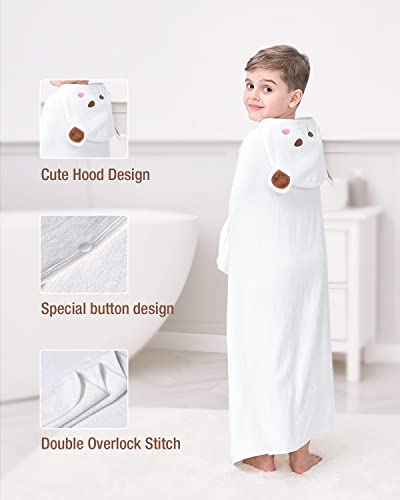 Zionor ZR-US-HOODEDTOWEL-WHITEBEAR Hooded Towel For Kids thumb #3