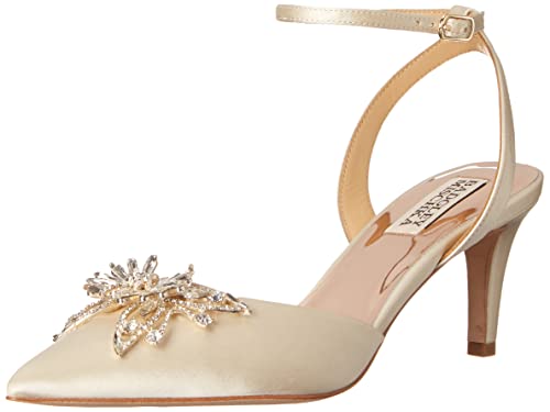 Badgley Mischka Womens Kaley Pump, Ivory Satin, 7.5 Us #TOP17