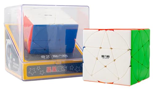 Image of HAWKISTER Qiyi Pentacle Cube (Lite) - Stickerless Shape Mod Speed Cube Puzzle, Unique Star Pattern, Challenging Brain Teaser, 6+ Years
