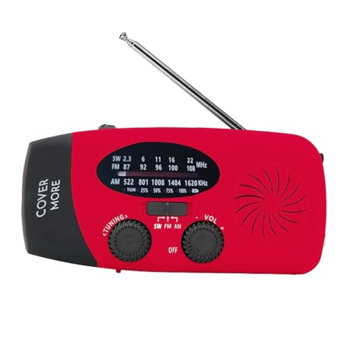 Radio portable AM FM solaire idéale pour le camping, le bureau et la maison