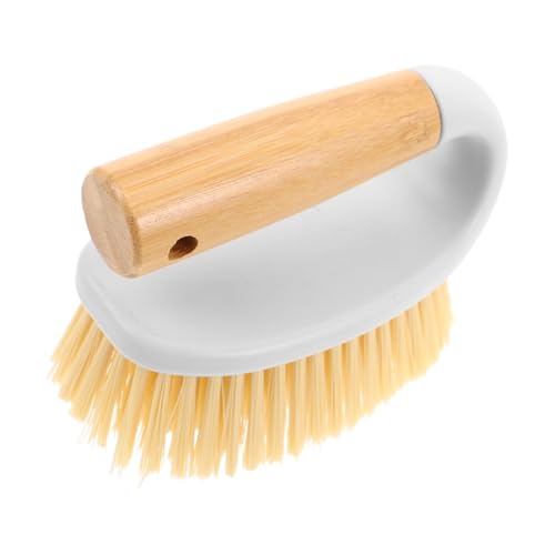 BESTYASH Brosse à Récurer avec Manche Brosse de Nettoyage pour Joints de Carrelage et Sols Outil Multifonction pour Salle de Bain Cuisine et Zones Difficiles Daccès pour Nettoyage