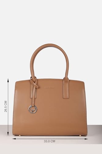 Image of Allen Solly Women's Large Tote Shoulder Bag | Vegan Leather | Textured Finish | Lightweight & Durable | Everyday Use