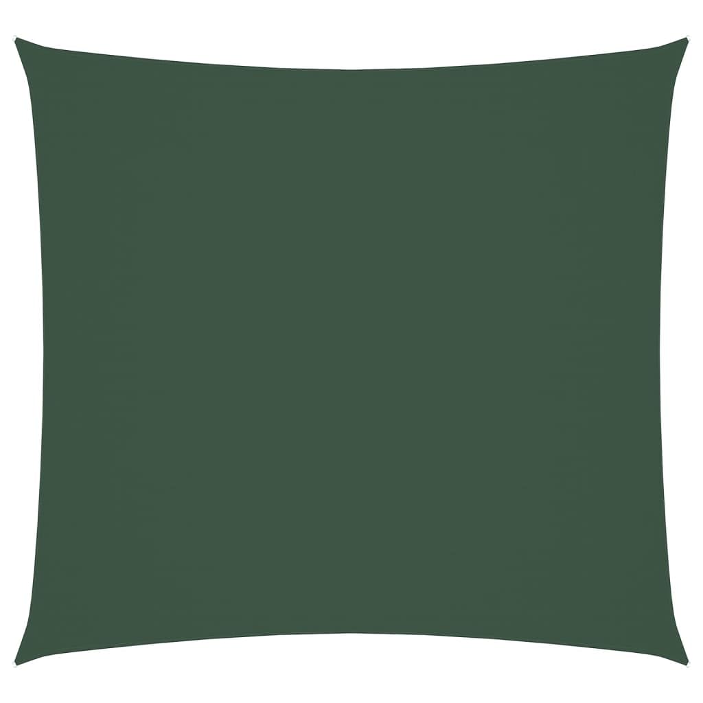 Voile d'ombrage carré 7x7 m vert foncé toile impérmeable anti-UV