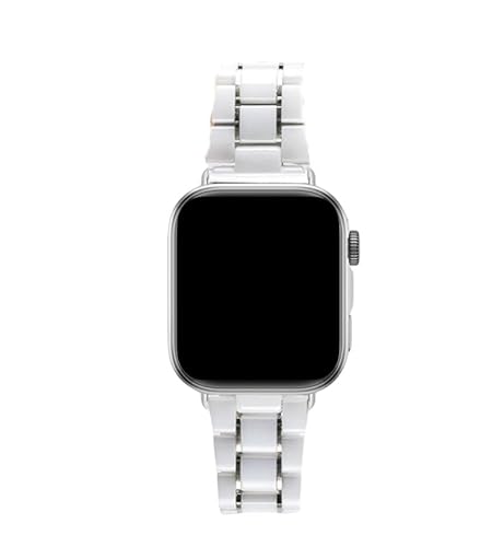 [PLYYQZM] Hua wei �ɍ��� Watch Fit3 Fit4 Fit4Pro�p�Z���~�b�N���^���o�^�t���C�o�b�N���X�g���b�v �����Y ���f�B�[�X �����p�u���X���b�g Correa�ɓK�p(White silver,For Fit 4)