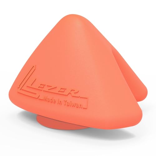 レザー 大型トリガーマッサージポイント 手動マッサージボール ヒップフック 筋肉のこりをほぐすツール 深部組織緩和 股関節屈筋 腸骨筋 背筋 大腰筋 手足 筋膜 8.9 x 7.6cm（オレンジ）