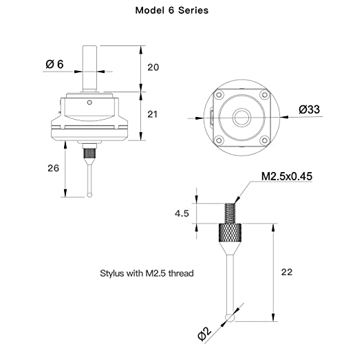 image for PGFUN CNC 3D Touch Probe Upgraded XYZ Axis Anti-roll Edge Finder Water