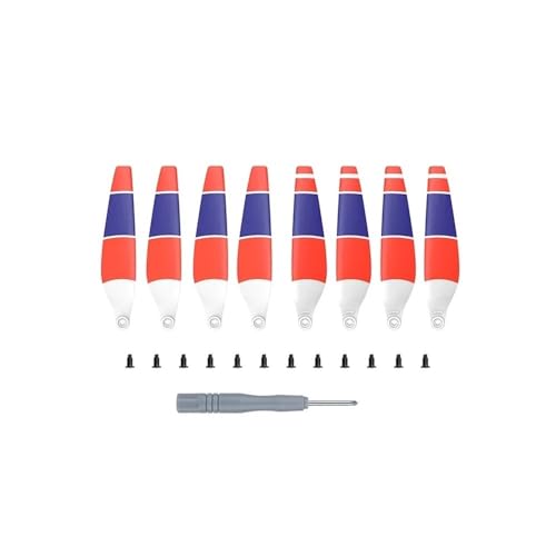 Pales d'hélice pour Mini 3 Pro et 4 Pro - Set de 8 pièces de rechange argentées avec vis