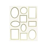 PA Framing, Specialty Collage Mat, 11 Openings, 11 x 14 inches, Natural Cream Core/Ivory Outer and Gold Inner