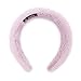 surell Faux Mink Hairband - Fluffy Fashion Accessory - Soft Luxury Headwear - Fake Acrylic Fur Fuzzy Headband (Lilac)