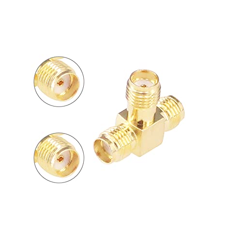 4pcs Adaptador Antena SMA Hembra a Dual SMA Hembra miniatura 4