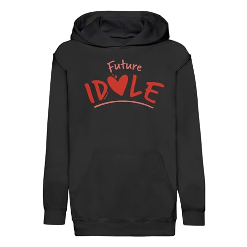 Sweat à capuche enfant Future Idole premium bleu marine