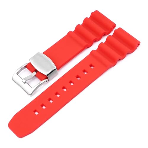 [-ł] 22mm 22mm o[VRXgbv Y fB[X X|[c h _CrO EHb`oh uXbg ANZT[ ZCR[ EH[^[S[Xg 007Ή(Red silver buckle,22mm)