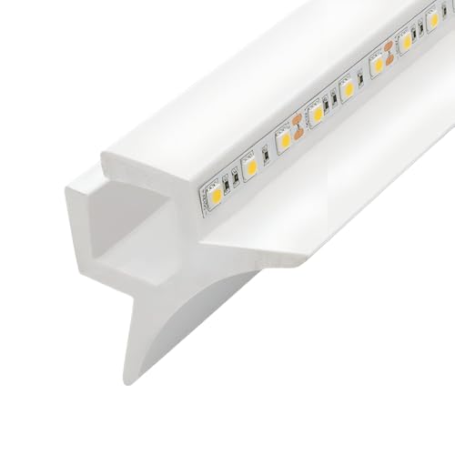 Produktbild Sockelleiste für 2 LED-Streifen 2m Bogen Weiß