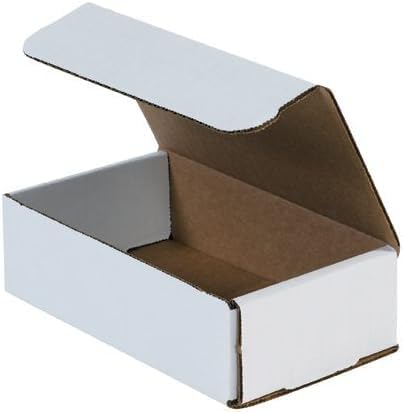 White Shipping Boxes 5x3x2 Heavy Duty, Lightweight, 5"L X 3"W X 2"H Foldable Corrugated Cardboard Mailer Boxes for Packaging Small Business Mailings Gifts Promotions Crafts Moving Box 50 Pack (50)
