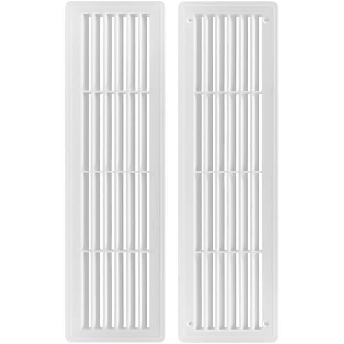 Lüftungsgitter Türlüftungsgitter Türgitter Weiß Braun Türlüfter Abluft Zuluft Gitter Weiß 150 X