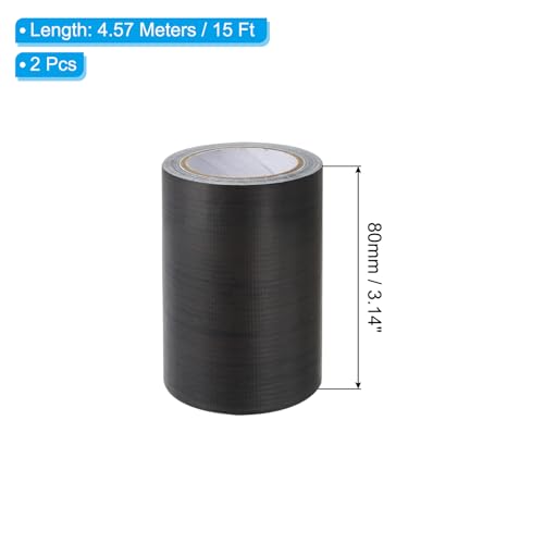Image of PATIKIL Wood Grain Repair Tape 3 inch x15ft,2 Pcs Self Adhesive Realistic Textured Repair Tape Patch for Floor Door Table Cabinets Desk,Black Wood Grain