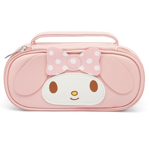 TiaJaMi Pencil Case for Girls Cute Pencil Box Pouch with Zipper Large Capacity Stationery Storage Organizer for School Supplies Gifts for Her (Pink)