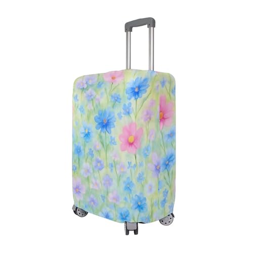 Joisal Luggage Protector Suitcase Cover Custom Bloom Meadow Green Protective Print Vacation Essentials Suitcase Sleeve, XL, Fits 29-32 Inch Case3