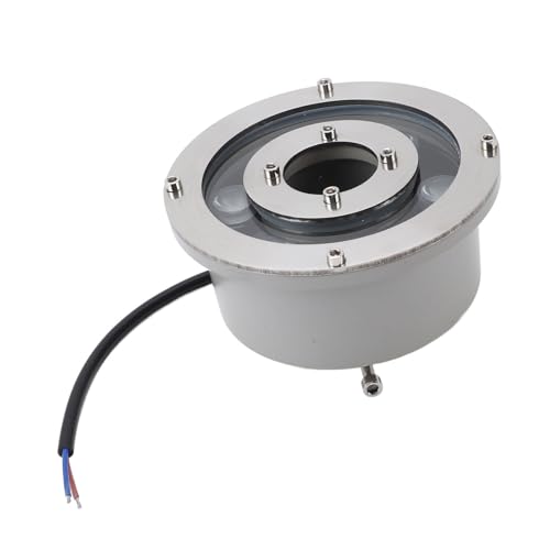Lampe de Fontaine à LED, Projecteur de Paysage Sous-marin Submersible à Haute Luminosité en Acier Inoxydable, Économe en Énergie, Étanche IP68, pour...