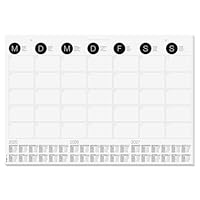 SIGEL H6506 Bureauonderlegger van papier, kalender voor 2 jaar en