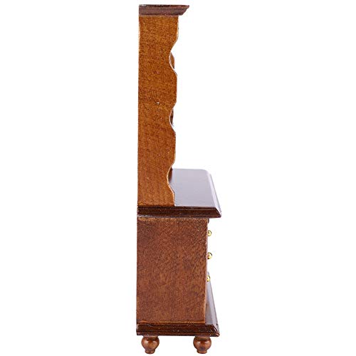 Maßstab 1:12 Miniatur Drei Schicht Bücherregal Zubehör Puppenhaus Schrank Vitrine Möbel Spielzeug Mini Holzmöbel Pretend… – Bild 6