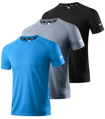 Image of Boyzn 1 or 3 Pack Men's Workout Running Shirts, Dry Fit Moisture Wicking T-Shirts, Sports Gym Athletic Short Sleeve Shirts