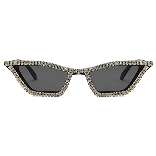 Cat Eye Sunglasses for Women Sparkling Rhinestone Sunglasses Trendy Retro Diamond Glasses UV400 Protection3