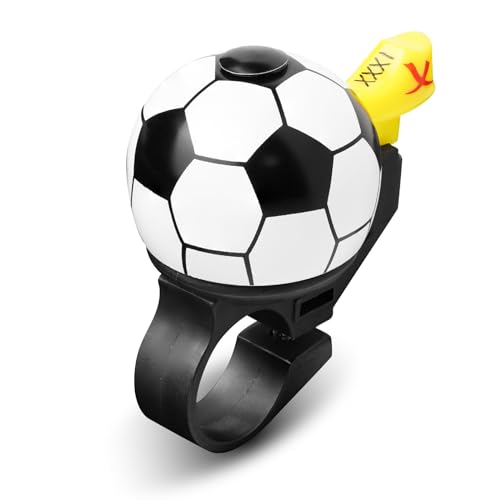 Soccer Bike Bell for Kids with Crisp Sound and Horn