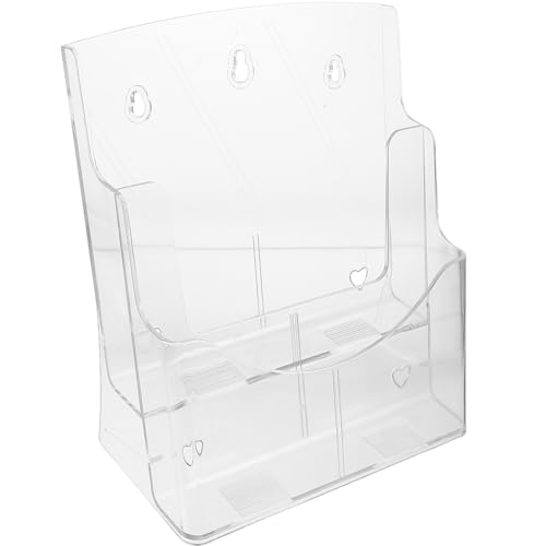 Porte-documents rangement pour documents en acrylique mural transparent multi-niveaux bureau - 8