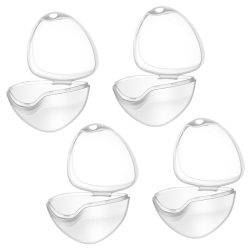 Abaodam 4pcs Soother Case Pacifier Travel Case Pacifiers Round Organza Bags Bibs Pacifier The Pacifier Clear Pacifier Case Pacifier Organizer Clear Stand Pacifier Holder