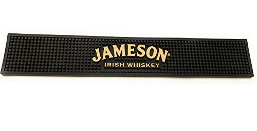 Jameson Pub Mat -Black and Tan with Arched Logo