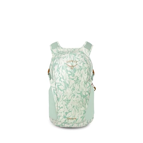 Image of Osprey Daylite Commuter Backpack - Lightweight Everyday Bag with Laptop Sleeve, Bottle Pockets, Shaleafy Print /Frosty Mint