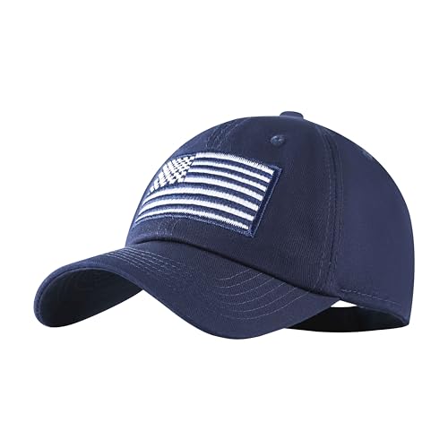 Image of GEANBAYE American Flag Hats for Men Women Low Profile USA Baseball Cap Outdoor Dad Hat