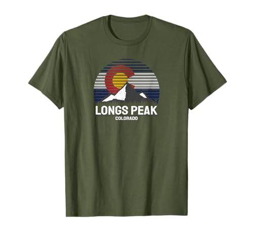 Longs Peak Colorado Rocky Mountain Hiking T-Shirt
