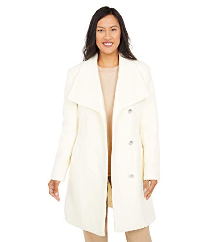 Vince Camuto Belted Single Breasted Wool Coat V20772X-ZA Off-White XL (US 16)