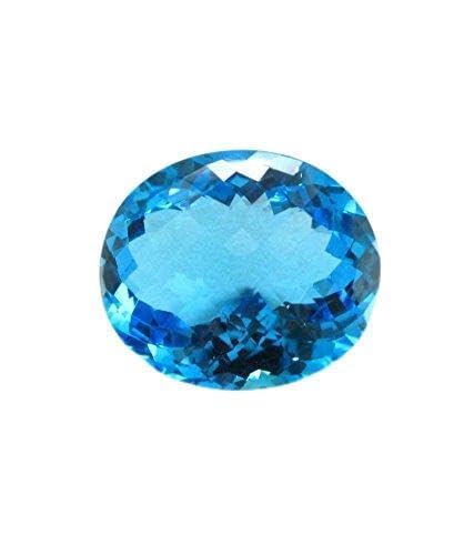 Topaze bleue naturelle de 4,25 ratti et pierre précieuse cubique bleue pour création de bijoux
