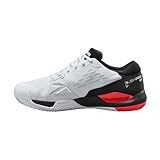Wilson Herren Rush Pro Ace Clay Tennisschuh, White/Black/Poppy Red, 42 2/3 EU