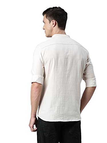 Image of KRYPTIC Men Solid Full Sleeve Regular Shirt Kurta