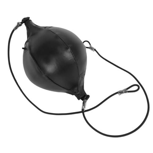 Mipcase 1Pc Professional Boxing Speed Ball Black Hanging Training Ball for Agility and Punching Workout Durable PU for Home Fitness Club Use