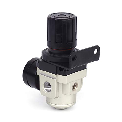 SNS AR3000-N02 Female Thread 1/4 NPT Air Pressure Regulator 0-150 PSI Adjustable,Bracket,Gauge