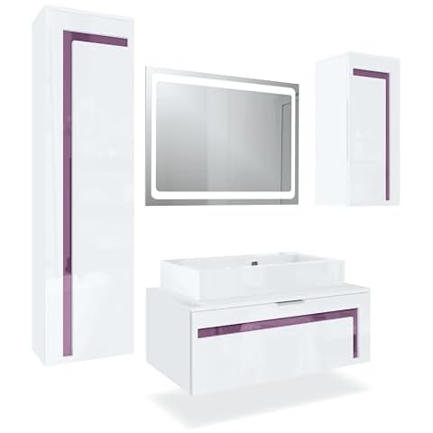 Vladon Aloha V2 Bathroom Furniture Set Cover